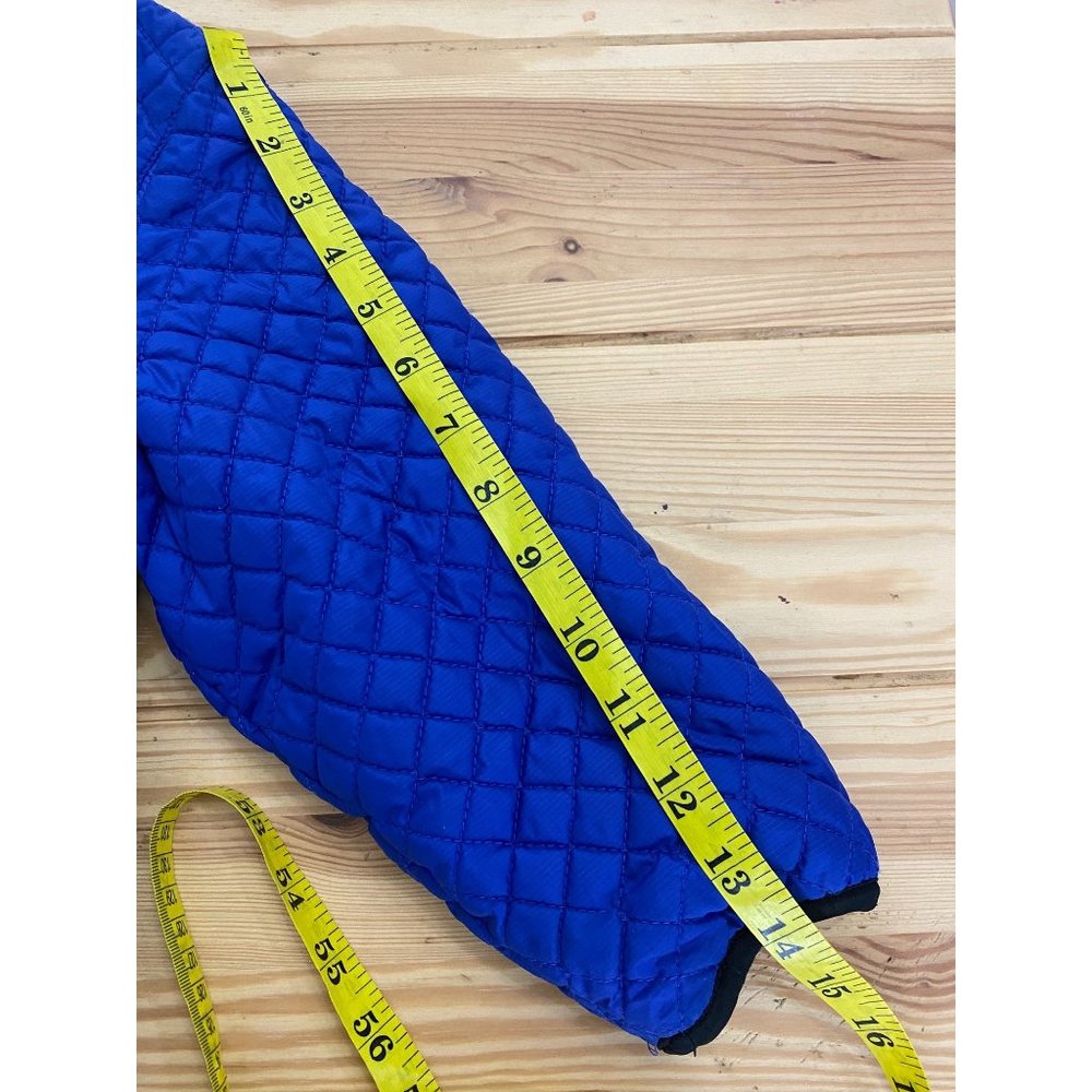 Obermeyer Quilted Puffer Jacket Reversable Size 2T? Vintage Insulated Blue Black - Picture 10 of 13